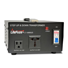 LiteFuze LT-3000UD 3000 Watt Heavy Duty Voltage Converter Transformer