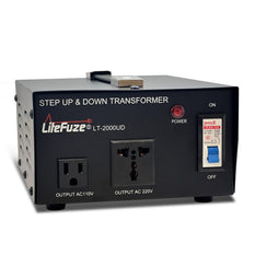 LiteFuze LT-2000UD 2000 Watt Heavy Duty Voltage Converter Transformer Step Up/Down