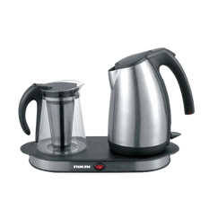Nikai NKT-1730S Stainless Steel Kettle with tray & Glass pot (220V)
