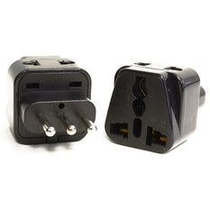 Type L - OREI Grounded 2 in 1 Plug Adapter (2 Pack) - Italy, Uruguay