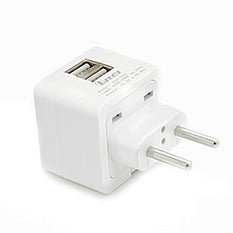 Type C - OREI 3.4A 2 USB Plug Adapter for Europe - Compatible with iPhone/iPad, Galaxy & More