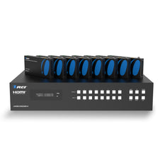 4K HDBaseT 8x8 HDMI™ Extender Matrix – 300ft (Cat6) (UHD88-EXB300-K)