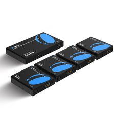OREI 4K@60Hz 1x4 HDMI™ Extender Splitter (Loop) - 230ft (Cat6) (UHD14-EX230-K)