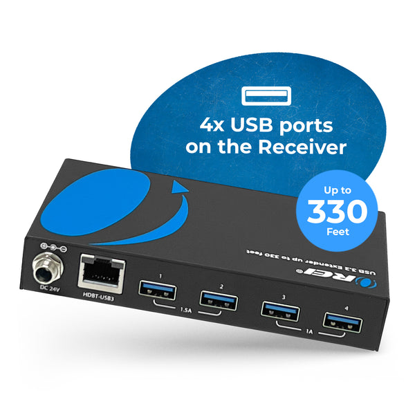 OREI USB 3.2 Extender up to 330 feet (USB3-EX330R-K)