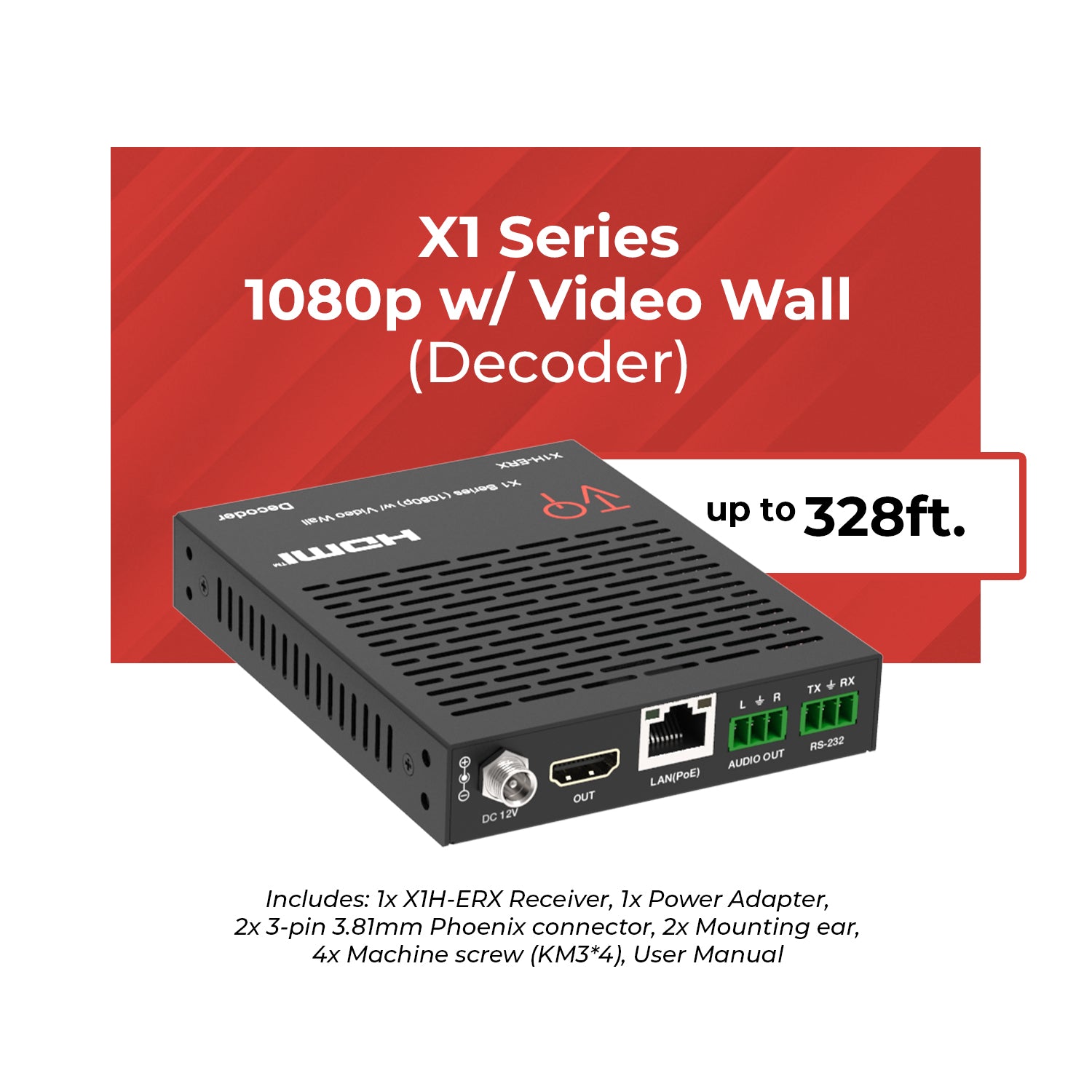 ToVi X1 1080p Decoder (Video Wall) - (X1H-ERX)