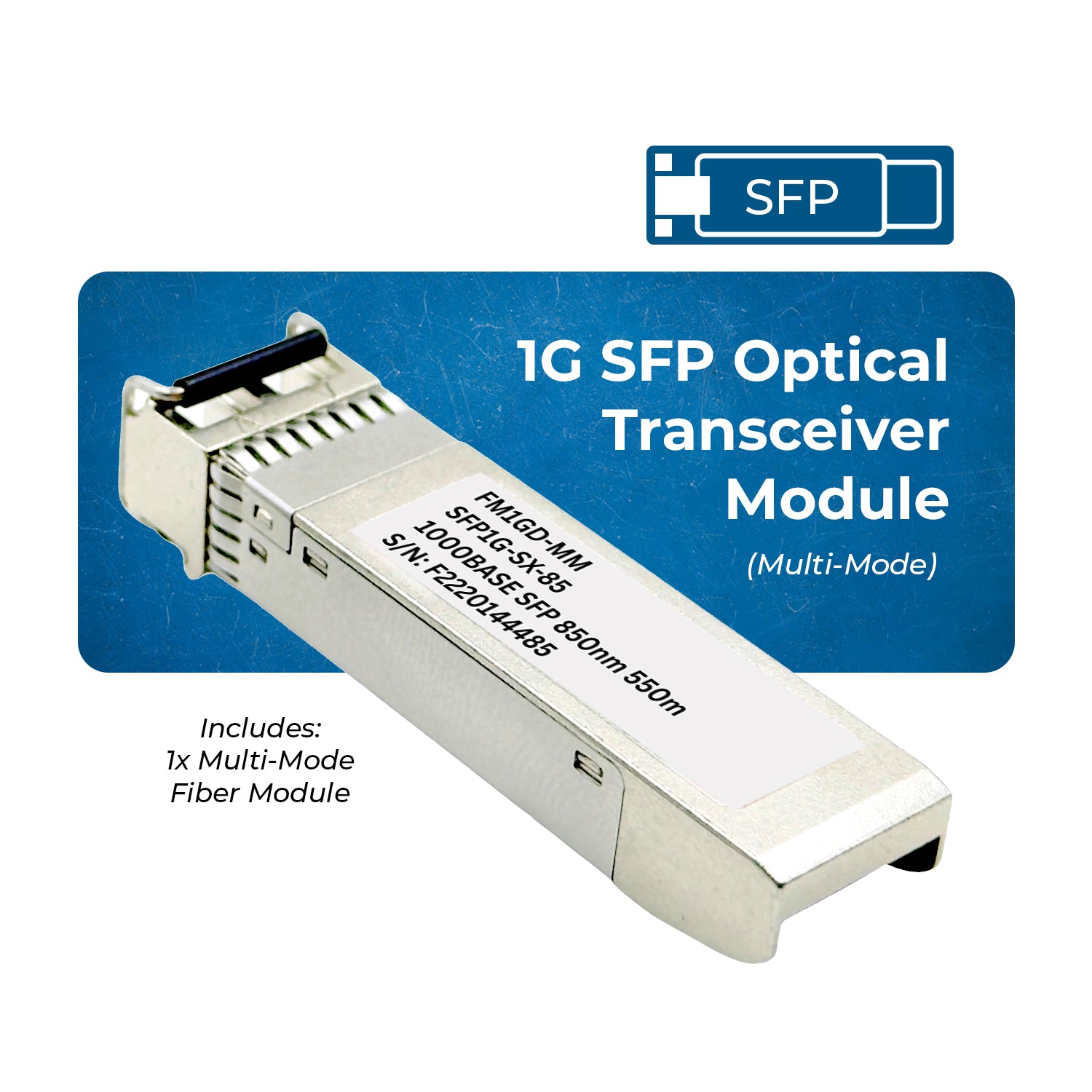 Sfp Multimode 1000base Module OREI 1G SFP Multimode Optical Module (1000BASE-SX, 850nm, 550m) - FM1G
