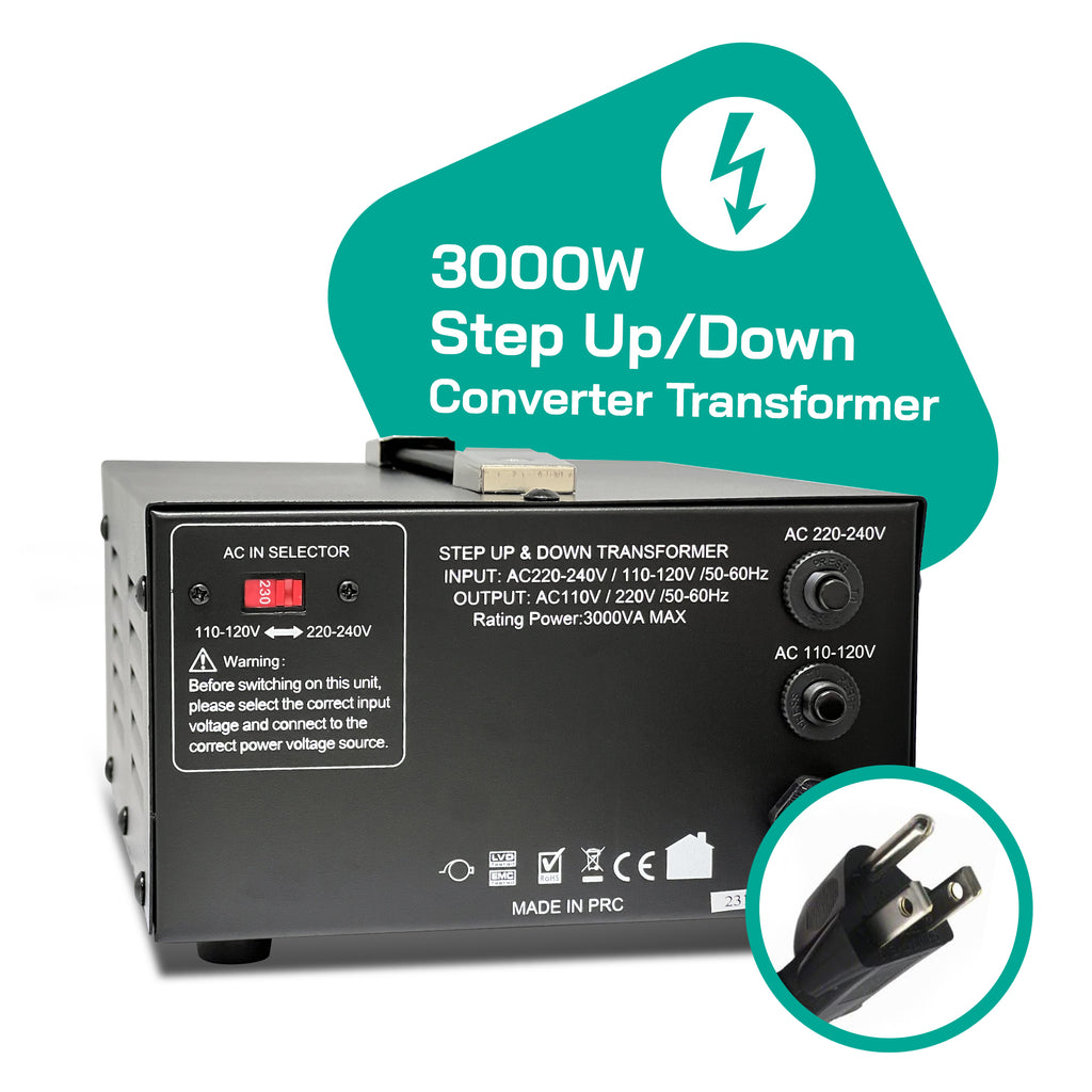 350-Watt Travel Car Power Inverter Converts 12-volts DC to 110 or