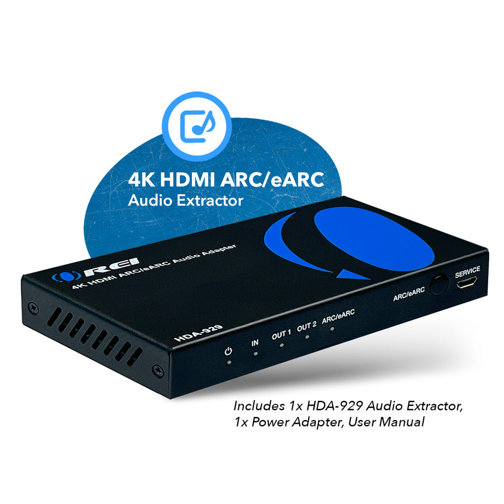 4K HDMI Audio Extractor ARC/eARC Auto EDID management (HDA-929)