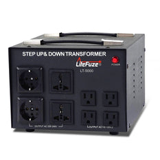 LiteFuze LT-5000 5000 Watt Heavy Duty Voltage Converter Transformer