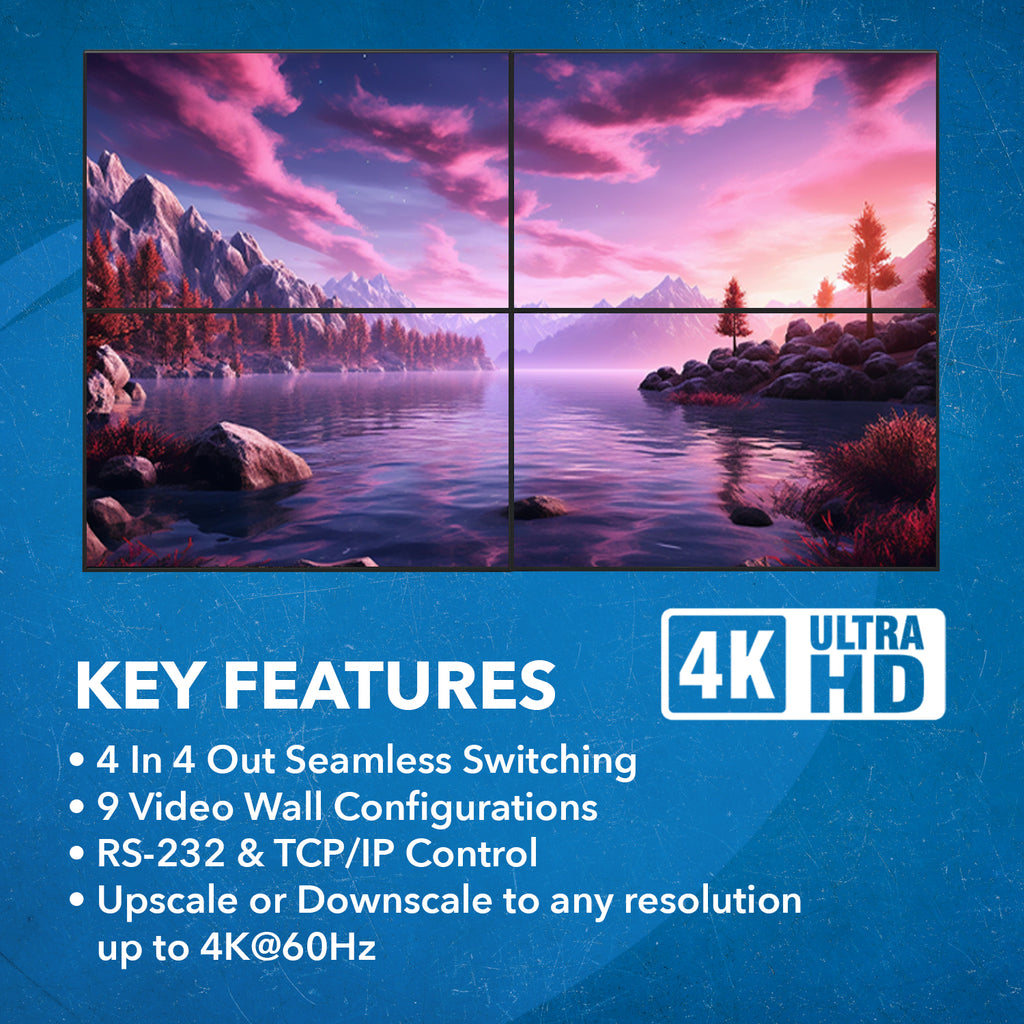 Dynamisez votre communication visuelle avec notre Contrôleur Mur Vidéo 4K Dynamisez votre communication visuelle avec notre Contrôleur Mur Vidéo 4K