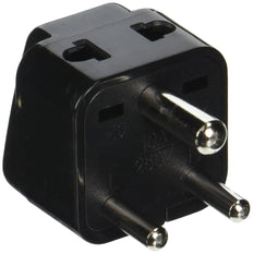 OREI Type D 2 in 1 USA to India Adapter Plug-2-Pack, Black