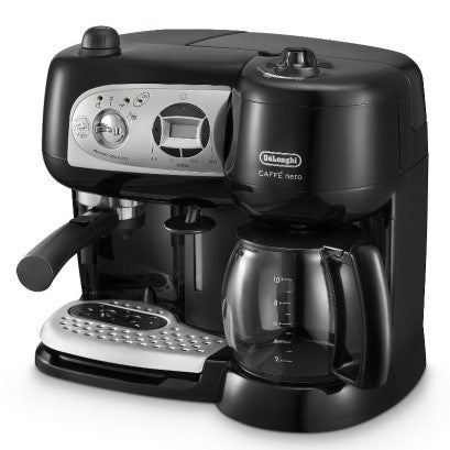 DeLonghi 10-Cup Black and SS Combination Coffee and Espresso