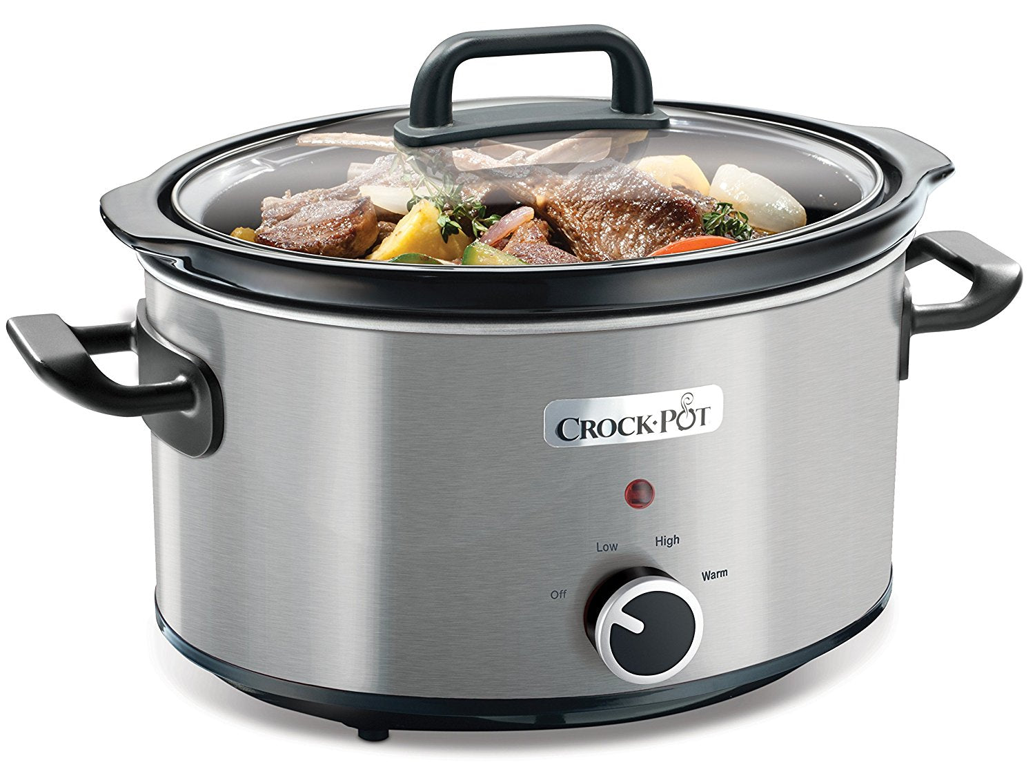 Crock Pot 3.5L Brushed Stainless Steel Slow Cooker 220/240 volt 50HZ (