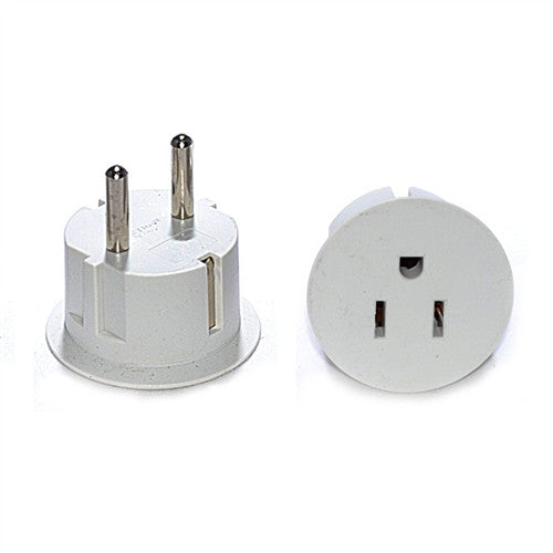  OREI American USA To European Schuko Germany Plug Adapters CE  Certified Heavy Duty - 2 Pack : Electronics