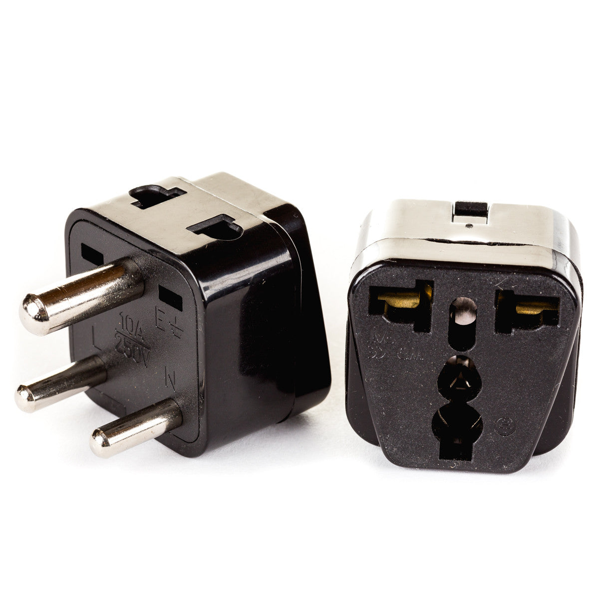 Type D Plug Adapter (4 Pack) | OREI 2-in-1 Universal Plug | India, Nepal