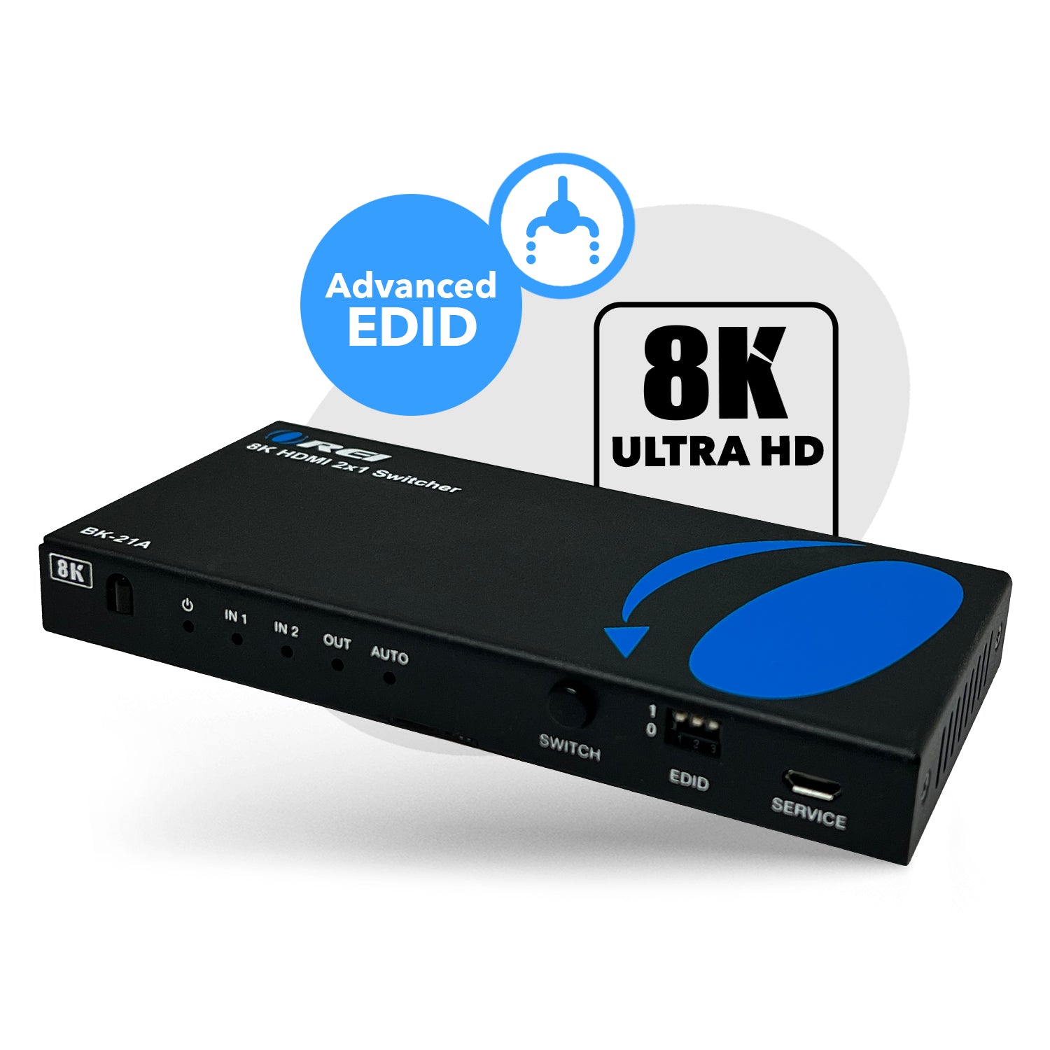 1x2 HDMI Splitter: 1-in 2-out, USB Powered, EDID, 3D Support (HD