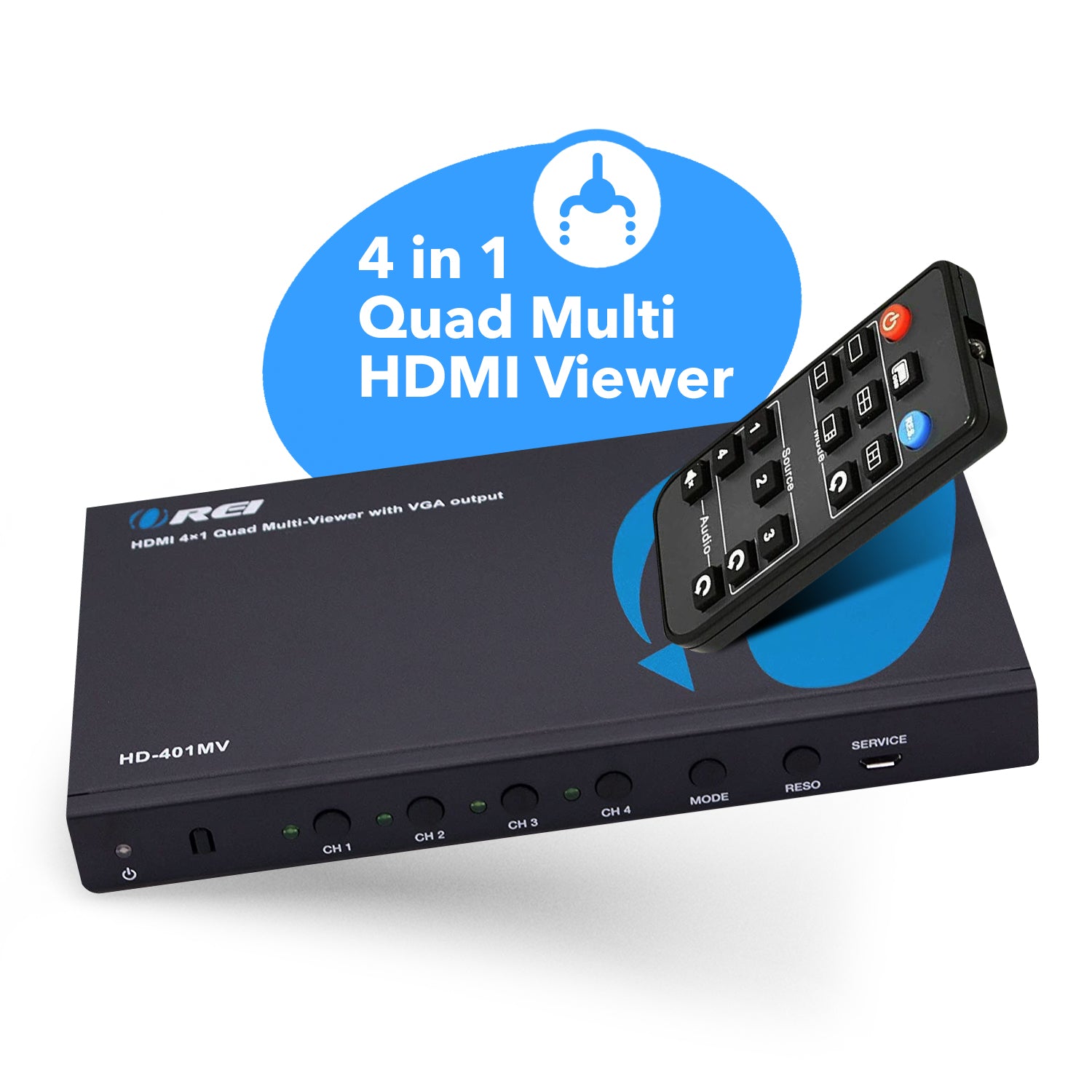 HDMI Switch 4x1 with Audio Extractor, 4K@60Hz Ultra HD HDMI Switcher with  Optical TOSLINK SPDIF, 3.5mm Audio Support ARC Function, 3D, 1080P @120Hz