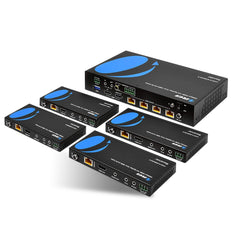 OREI UHD14-EXB400-K: 1x4 HDMI Extender Splitter Over CAT6/7 Up to 400 Ft with HDBaseT