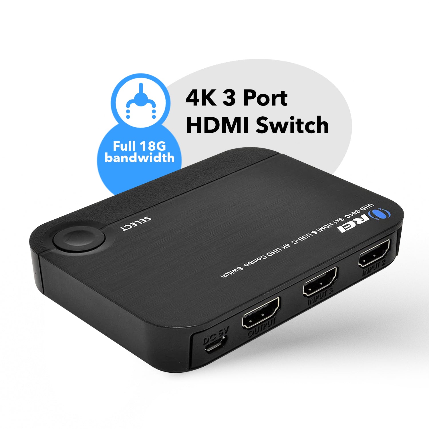 OREI UHD-301C: UltraHD 3x1 HDMI Switch- Bombay Electronics