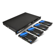 OREI 4K 6x4 HDMI HDBaseT Matrix Over CAT6/7 up to 132 Feet, 18Gbps Bandwidth with HDR, CEC & IR Control (UHD66-EXB132-K)