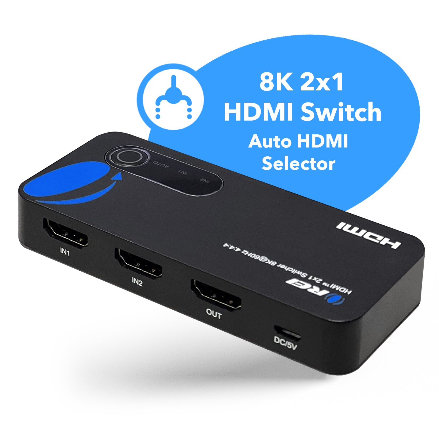 8K 2x1 HDMI Switch 4K @ 120hz - 48Gbps - Prefect For