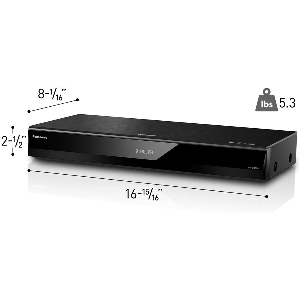 Panasonic Streaming 4K Ultra HD Hi-Res Audio DVD/CD/3D Wi-Fi Built-In Blu-Ray  Player, DP-UB420-K Black DP-UB420-K - Best Buy