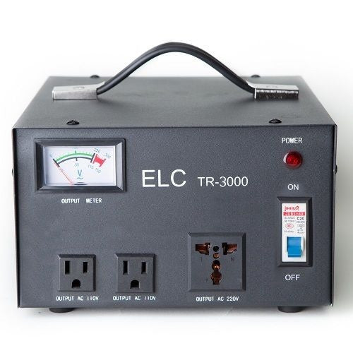 3000 Watt Step Up and Step Down Voltage Transformer with Automatic Voltage  Regulator with Universal Outlets - World Import