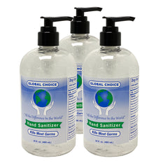 16oz 70% Alcohol Based Hand Sanitizer Gel- 3-Pack (Made in USA)