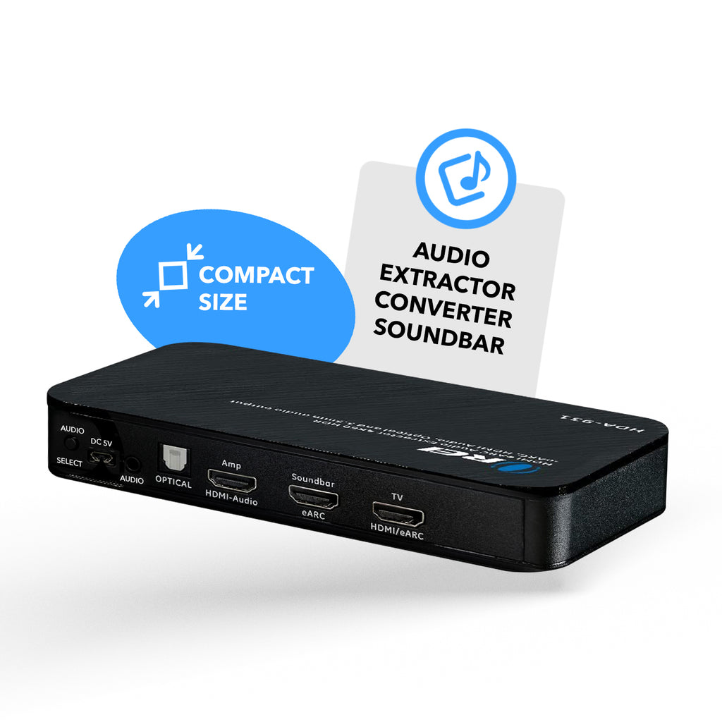 Dual HDMI eARC Audio Extractor 4K@60Hz with Optical