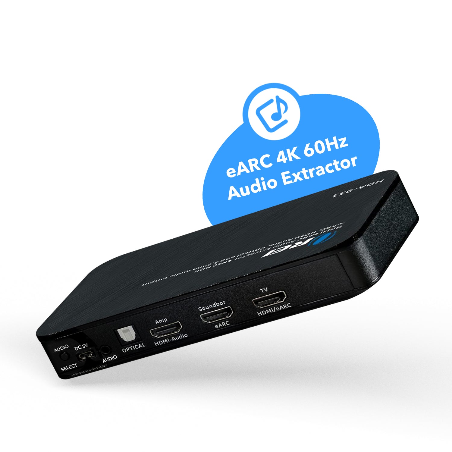 Dual HDMI eARC Audio Extractor 4K60Hz with Optical