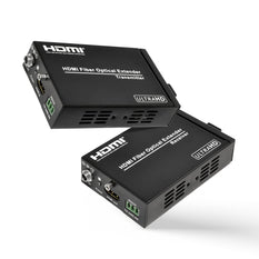 OREI 4K HDMI Extender Balun Over Fiber Optics Cable Up To 1Km (3300 Feet), Supports IR, RS-232 (HDS-FO-K)