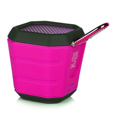 Orei Splash Proof Portable Bluetooth Speaker - Pink