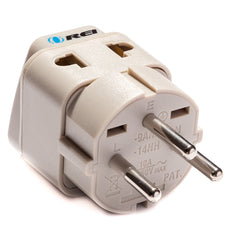 Type H - OREI Grounded 2 in 1 Plug Adapter - Israel, Palestine