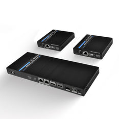 OREI 1x2 4K HDMI Extender Splitter Over Single CAT6/7 Up to 230 Ft - ipcolor Technology – 18 Gbps, Bi-directional IR, RS-232, EDID (UHD12-IPC230-K)