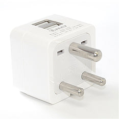 Type D - Orei India 2 USB (3.4A/17W) Travel Charger for all iPhone, iPad, Samsung Galaxy, Android, HTC One, Motorola, LG