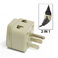 Type B - OREI Grounded 2 in 1 Plug Adapter - USA, Japan, Canada