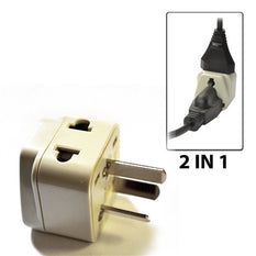 Type I - OREI Grounded 2 in 1 Plug Adapter - China, Australia, New Zealand