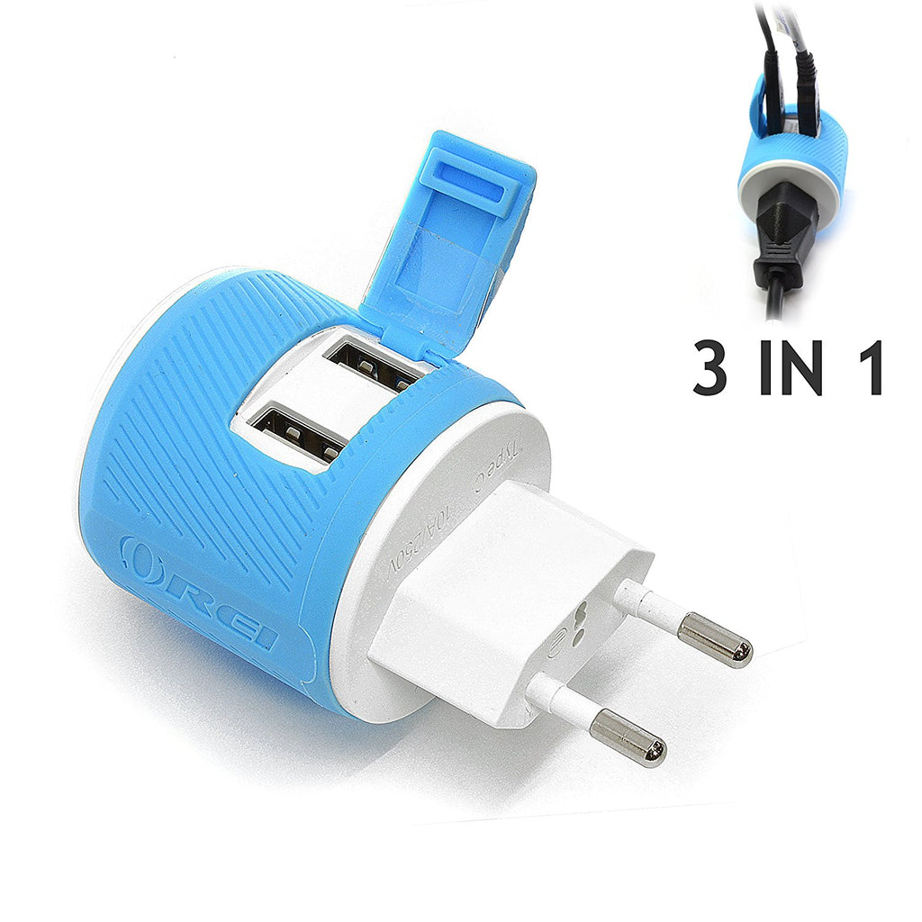 Shop European Plug Adapter, Dual USB Type C
