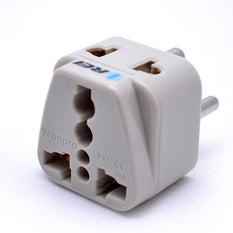Grounded Universal Plug Adapter Type K for Denmark