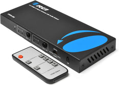 OREI UHDS-202: 2x2 HDMI Matrix Switch with Audio Extraction Support 4K @60Hz & 1080P