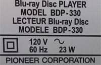 Sample 120V rating